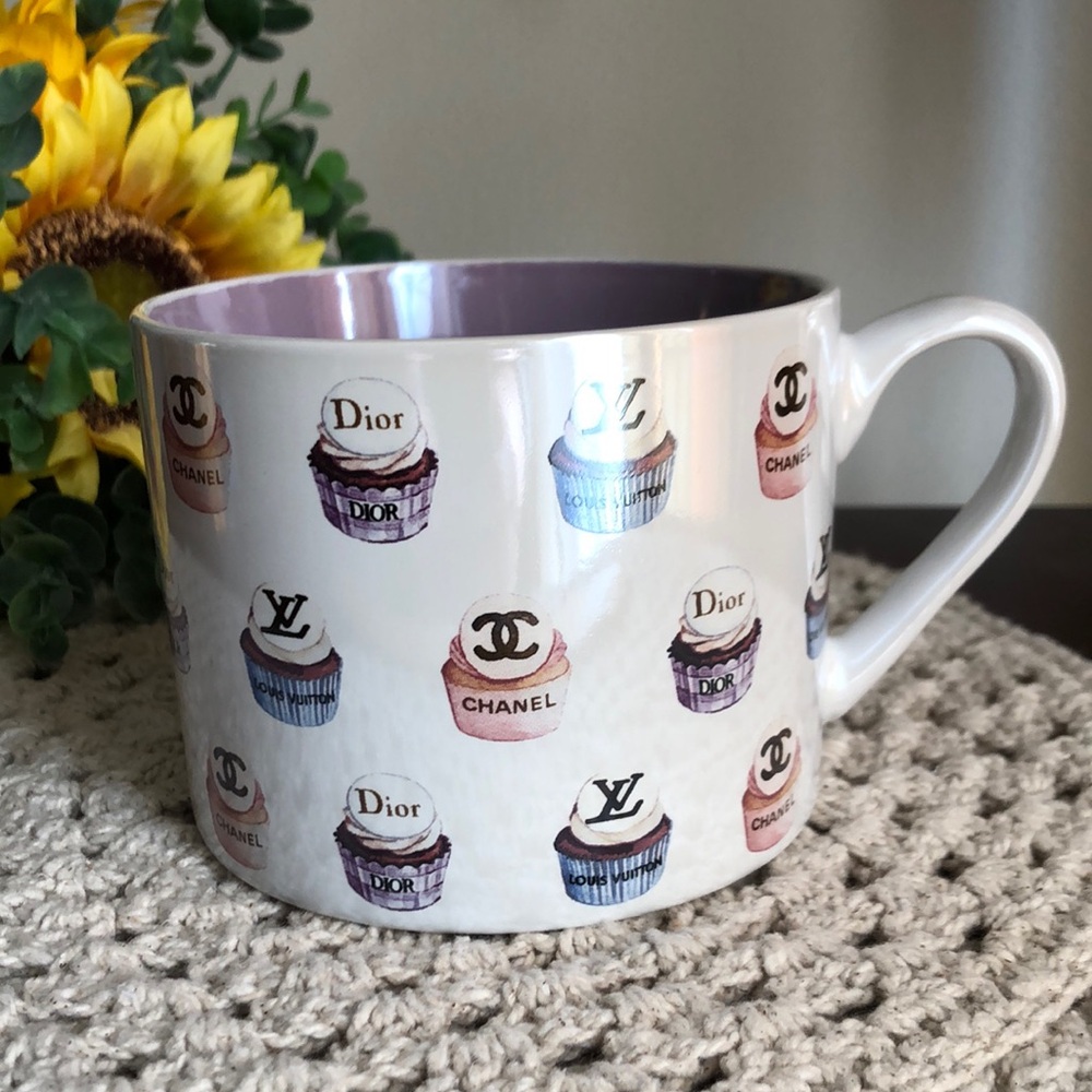 Designer Fashion Logo Cupcake Mug by Fig & Fern